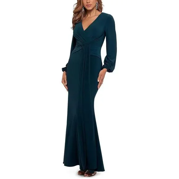 green emerald velvet dress Long Formal Dress 5539bn by Blondie Nites Navy / 15 main image 0
